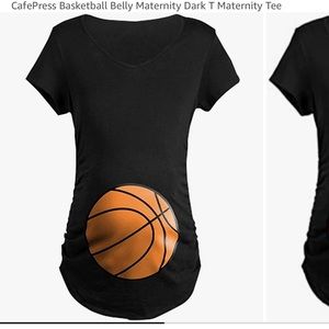 Maternity Halloween black Basketball T - Medium